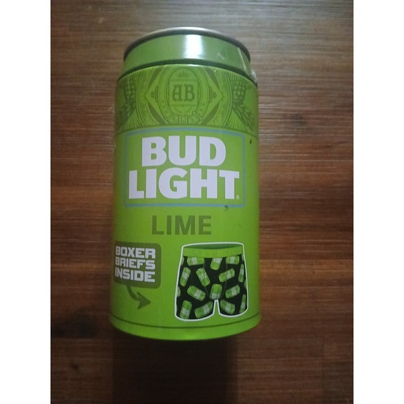 Budweiser Other - Crazy Boxer Bud Light‎ Lime Boxer In A Can CBBUD0101CAN3 Green Small